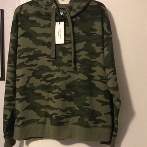 Women’s Calvin Klein Jeans Green Camouflage Hoodie